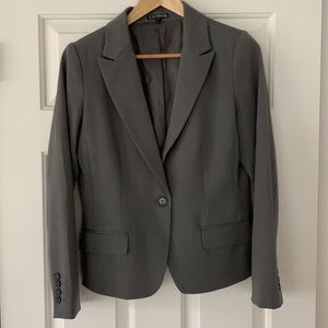 Express Lined Grey Blazer